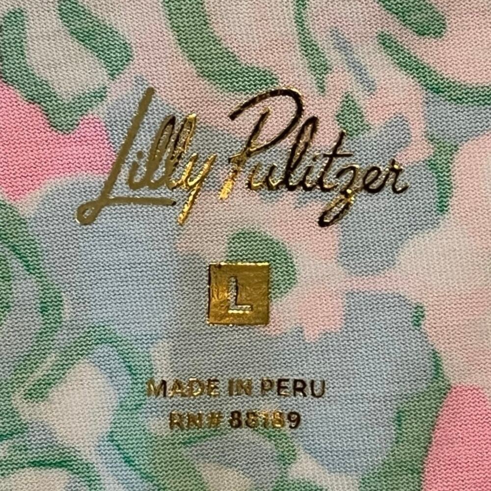 Lilly Pulitzer Multi Plumes in Bloom Jannie Dress Womens Size L Feminine Travel - Picture 12 of 16
